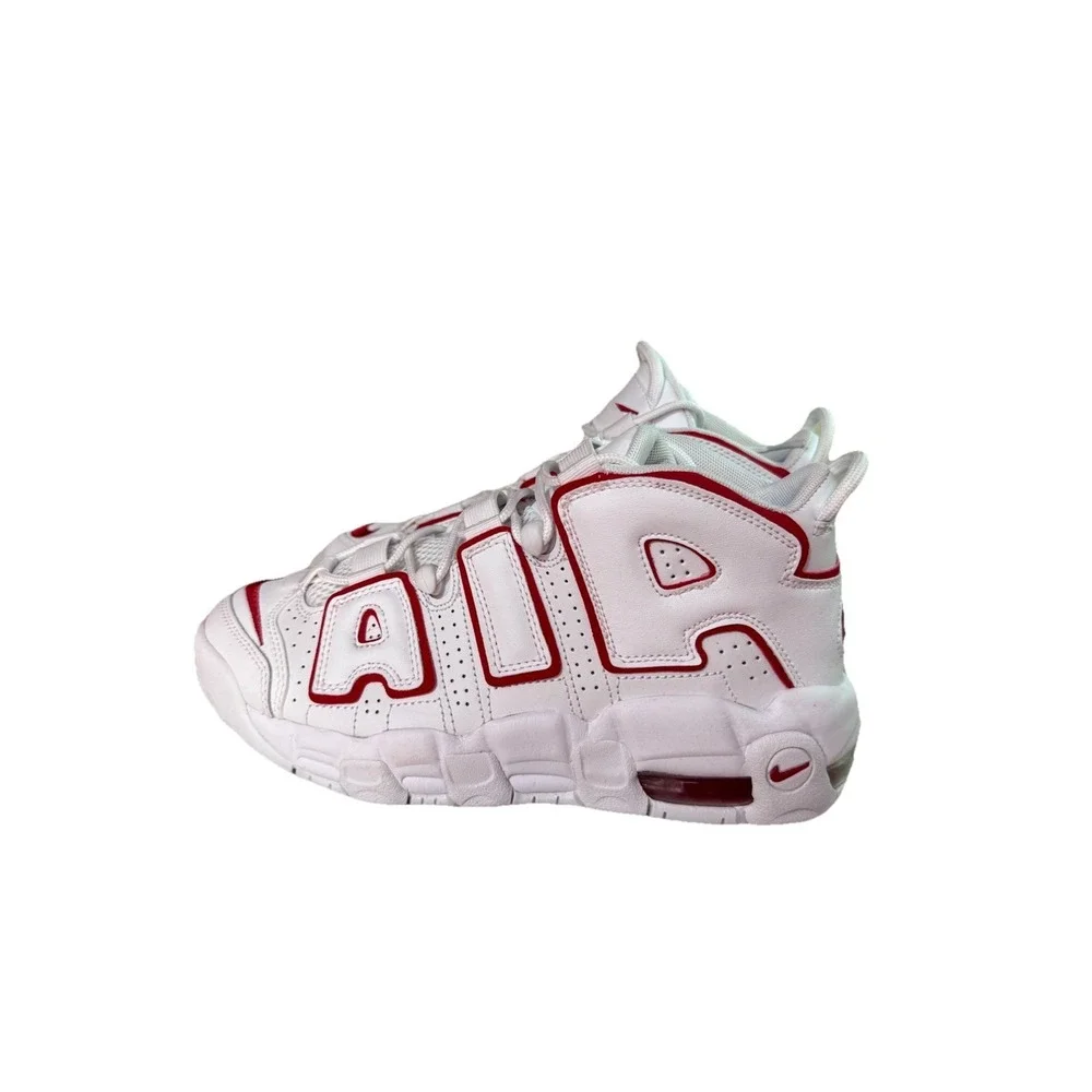 Nike Air More Uptempo White Varsity Red Outline | 415082-108 - Size 6Y
